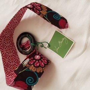Vera Bradley Mod floral pink belt NEW